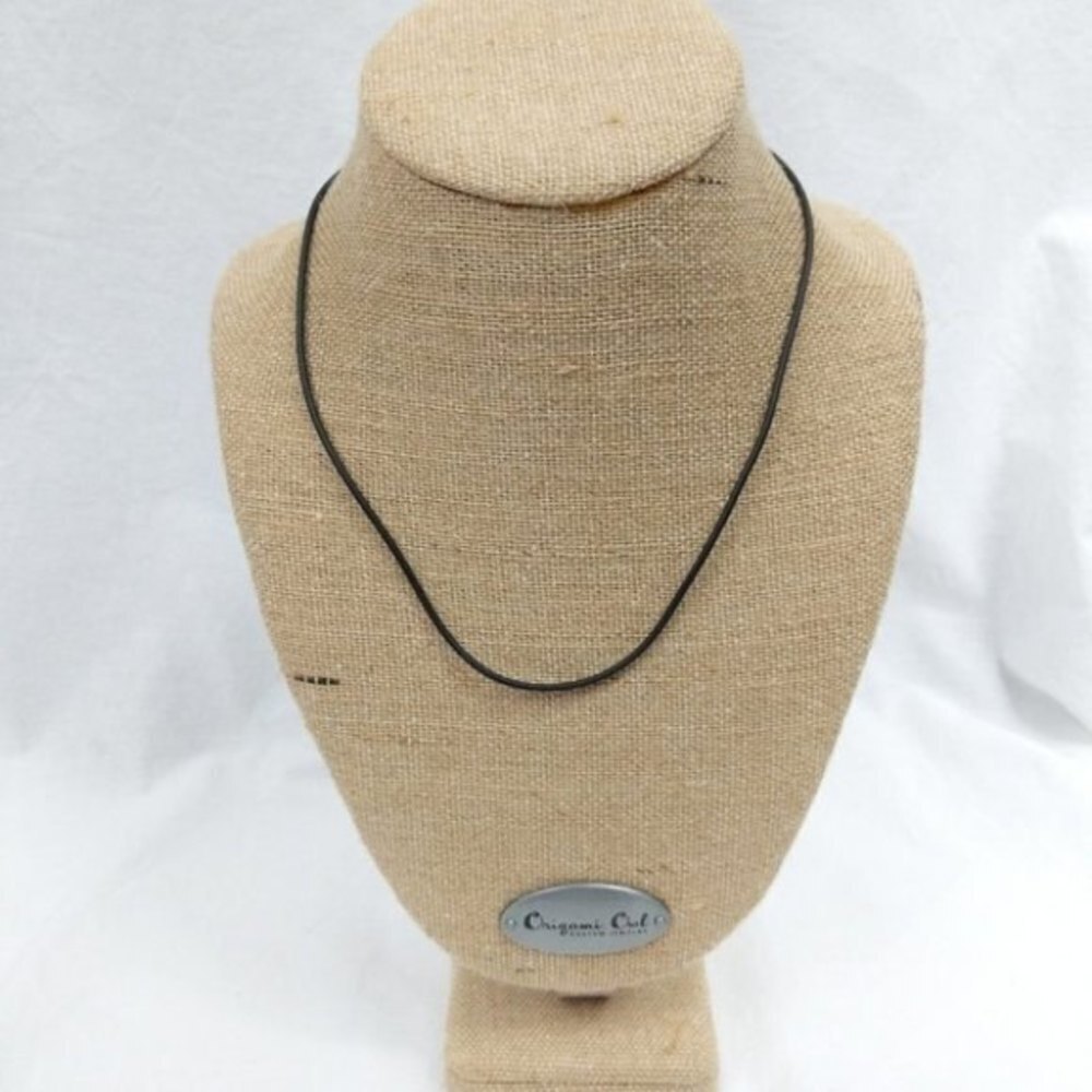 Plain Black Rope Necklace NWOT